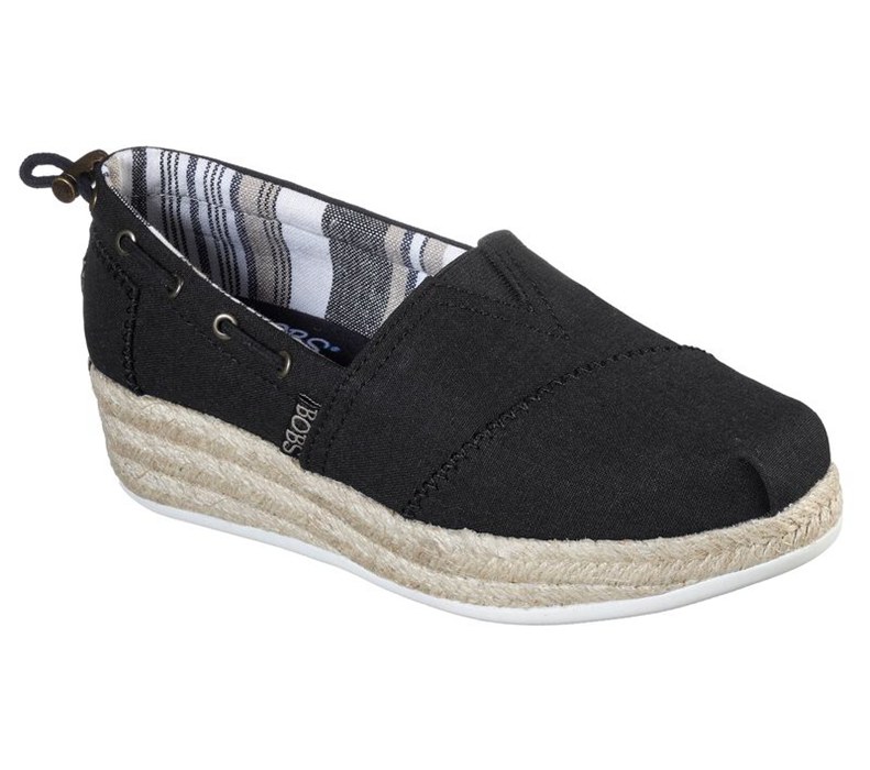 Skechers Dam Svarta Kilar Skor - Bobs Highlights 2.0 - Yacht Master - Sverige (BMLWP-4186)